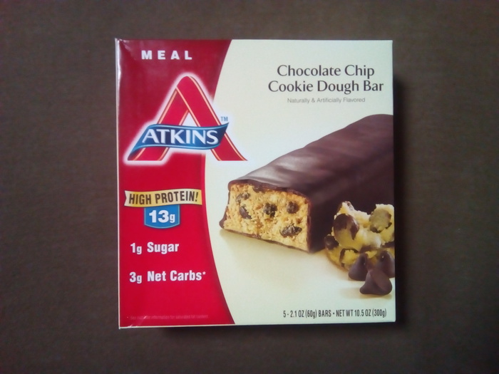 アトキンス アドバンテージ チョコチップクッキー生地バー 正面
