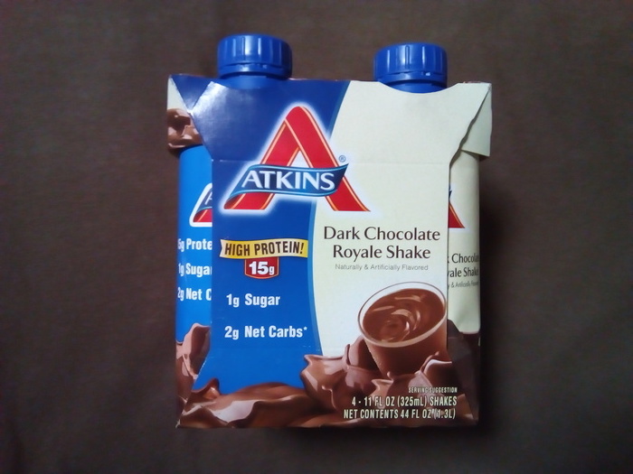 アトキンス ダークチョコレート ロイヤルシェイク 正面